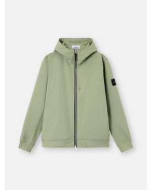 Stone Island Q100004 Soft Shell-R E. Dye Technology, Recycled Polyester - Green