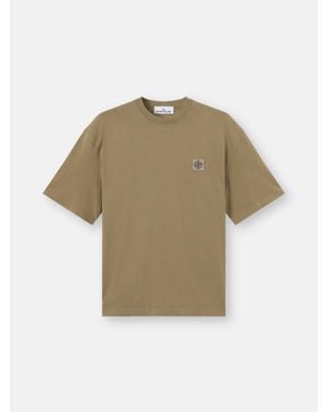 Stone Island 2100030 Combed Organic Cotton Jersey - Natural