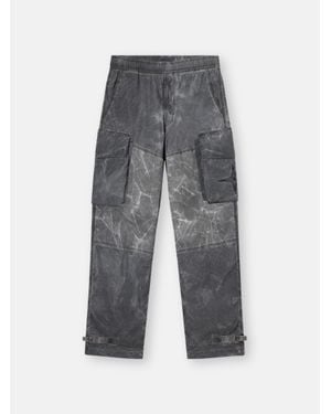 Stone Island 3100053 Uneven Pigment Dyed Nylon Smerigliato + Nylon Canvas - Gray
