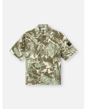 Stone Island 1100012 Scan Camo On Stretch Ripstop-Ovd - Multicolor