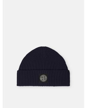 Stone Island N100002 Full Rib Rws Wool - Blau