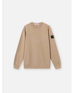 Stone Island 6100049 Brushed Organic Cotton Fleece - Neutro