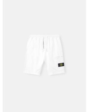 Stone Island 64651 Cotton Fleece - White