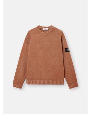 Stone Island 5100016 Hand-Treated Cotton Chenille - Brown