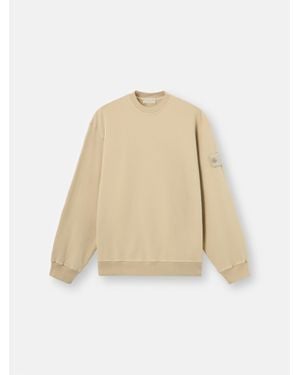 Stone Island 6100069 Stretch Cotton Fleece S. I. Ghost - Natural