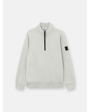 Stone Island 6100070 Organic Cotton Fleece - Gris