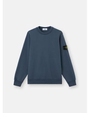 Stone Island 6100060 Organic Cotton Fleece - Blue
