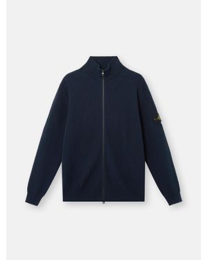Stone Island 5100026 Ribbed Soft Organic Cotton - Blu