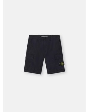 Stone Island L100020 Stretch Cotton Tela 'Paracadute' - Blue