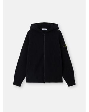 Stone Island 5100005 Full Rib Cotton Bouclé - Black