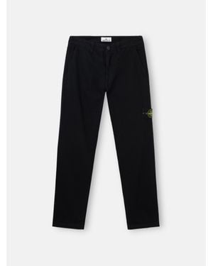 Stone Island 3100052 Cotton Herringbone - Blue