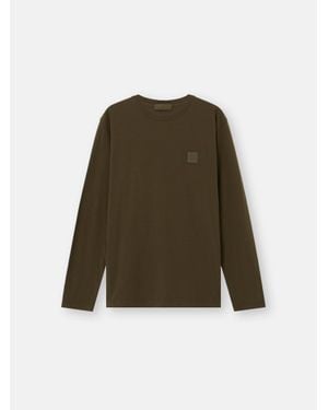 Stone Island 2100036 Organic Cotton Jersey Crepe S. I. Ghost - Green