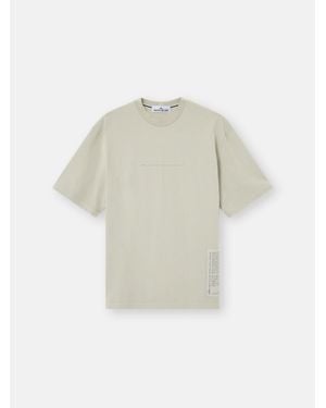 Stone Island 2100001 Combed Organic Cotton Jersey - White