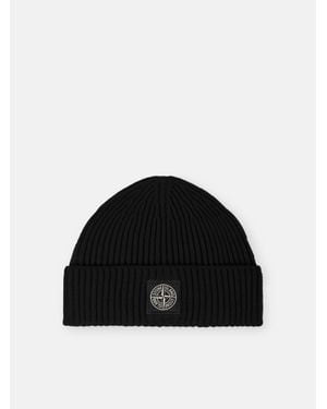 Stone Island N100002 Full Rib Rws Wool - Black