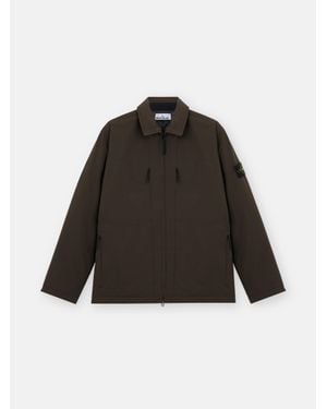 Stone Island Q100036 Soft Shell-R E. Dye Technology - Negro