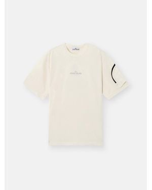 STONE ｜ (2100024 Combed Organic Cotton Jersey_Sto Ivory 2100024 COMBED ORGANIC COTTON JERSEY_STONE ISLAND