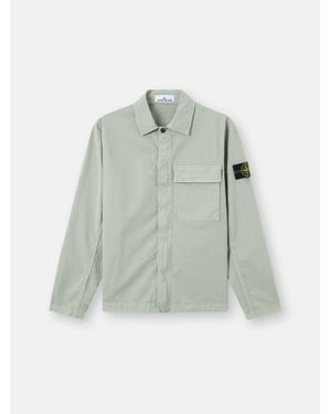 Stone Island 1200013 Stretch Organic Cotton Twill - Green