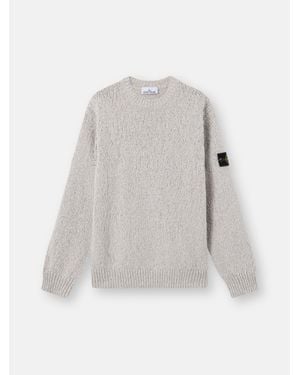 Stone Island 5100025 Speckled Cotton - White