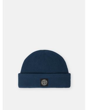 Stone Island N100102 Ribbed Soft Organic Cotton - Blue