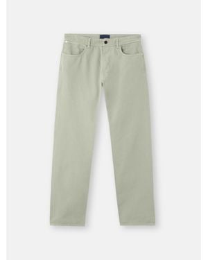 Stone Island J100005 Light Bull Denim-Tc - Green