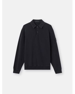 Stone Island 6100026 Stretch Cotton Fleece S. I. Ghost - Blue