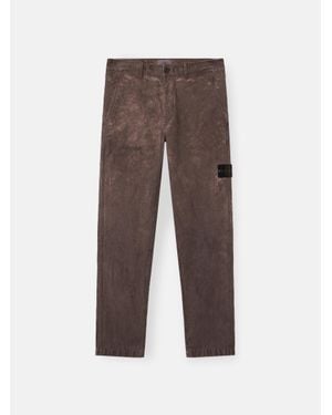 Stone Island 3100039 Corduroy 'Terra' Effect - Marrone