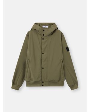Stone Island 4100118 Light Soft Shell-R E. Dye Technology - Green