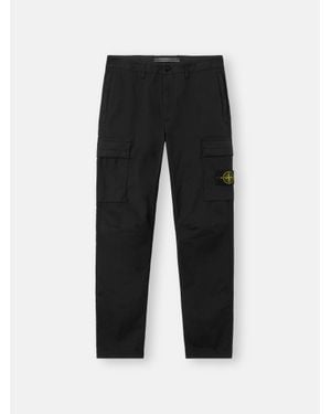 Stone Island 3100032 Supima Cotton Twill Stretch-Tc - Black