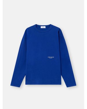 Stone Island 2100004 Combed Organic Cotton Jersey Marina - Blue