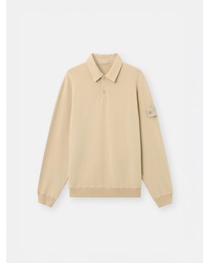 Stone Island 6100026 Stretch Cotton Fleece S. I. Ghost - Natural