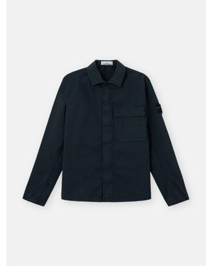 Stone Island 1200013 Stretch Organic Cotton Twill - Blue
