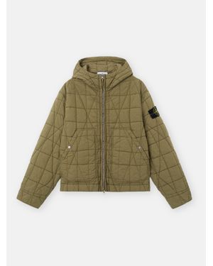 Stone Island 4100014 Cotton Nylon Tela Quilted-Tc - Green
