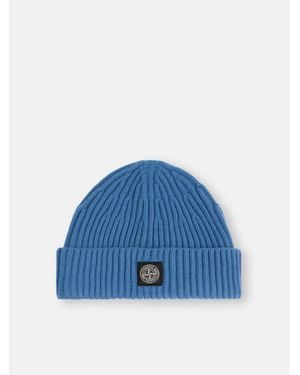 Stone Island N100002 Full Rib Rws Wool - Blue
