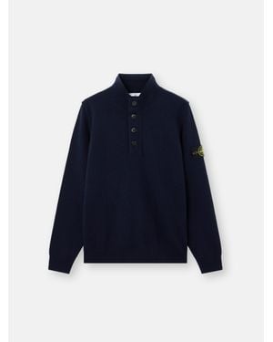 Stone Island 5100040 Lambswool - Blue