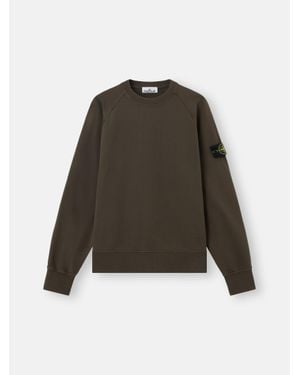 Stone Island 6100008 Organic Cotton Fleece - Green