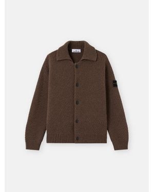 Stone Island 5100056 Lambswool - Marrón