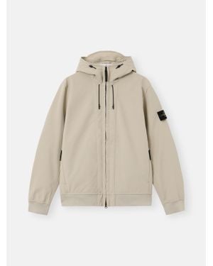 Stone Island Q100004 Soft Shell-R E. Dye Technology - Neutro