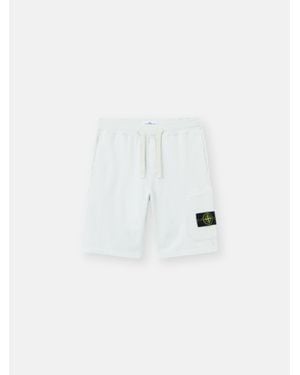 Stone Island Organi Cotton Shorts - White