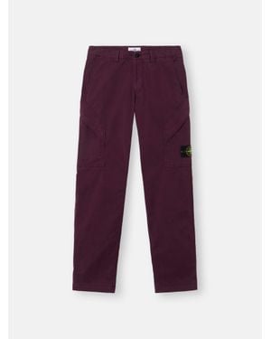 Stone Island 3100003 Supima Cotton Twill Stretch-Tc - Purple