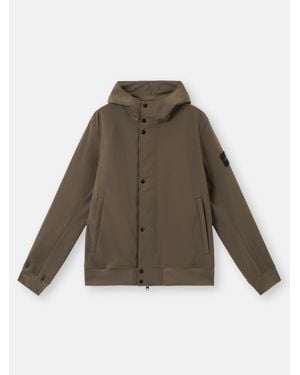 Stone Island 4100090 Light Soft Shell-R E. Dye Technology, Recycled Polyester - Verde