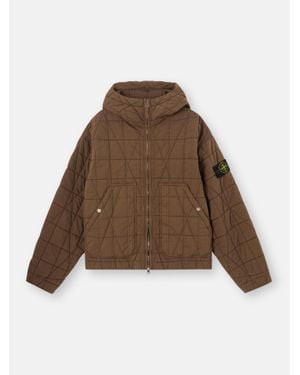 Stone Island 4100014 Cotton Nylon Tela Quilted-Tc - Brown