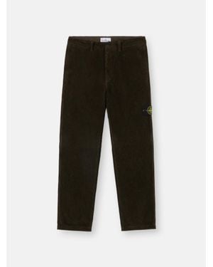 Stone Island 3100059 Organic Cotton Corduroy 800 - Black