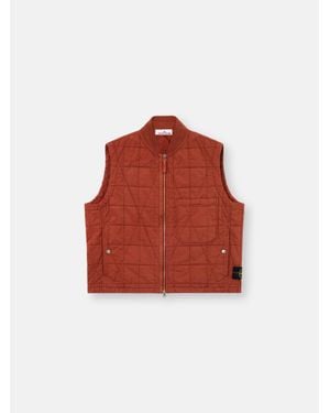 Stone Island G100001 Cotton Nylon Tela Quilted-Tc - Red