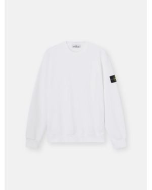 Stone Island 6100060 Organic Cotton Fleece - White