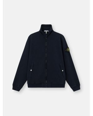 Stone Island 6100033 Malfilé Fleece 'Old' Effect - Blue
