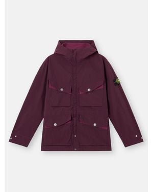 Stone Island Q100014 Light Compact Touch Poly-Tc, 60% Recycled Polyester - Viola