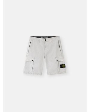 Stone Island L100011 Brushed Organic Cotton Canvas 'Old' Effect - Multicolore