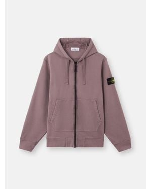 Stone Island 6100061 Organic Cotton Fleece - Purple