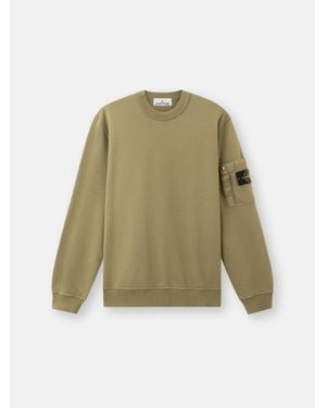 Stone Island 6100019 Cotton Fleece - Green