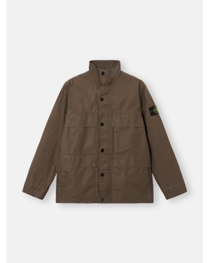 Stone Island Waxed Cotton Jacket - Brown